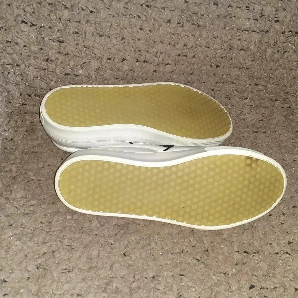 CELINE Paris-White Patent Leather Flatform Loafers-Sz 39.5-Excellent - Picture 9 of 9